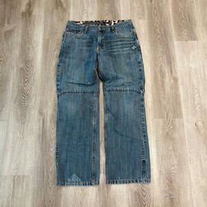 RARE Vintage 00s Y2K Shift Kevlar Reinforced Jeans Men's Size 36x34 Faded Blue